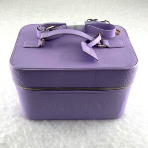 Truly Beauty Amalfi Luxury Travel Trunk Lilac Vegan Leather Makeup Case New